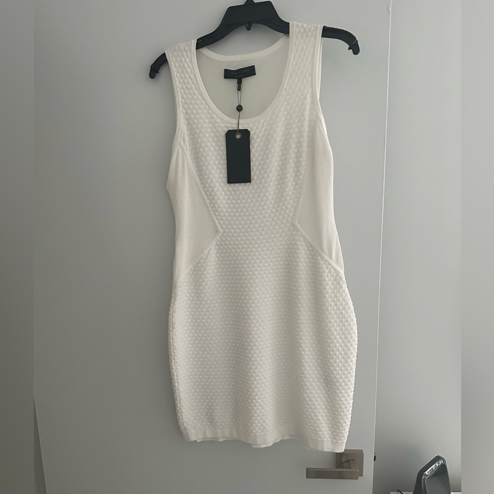 Rag and Bone knit dress   White  Size M